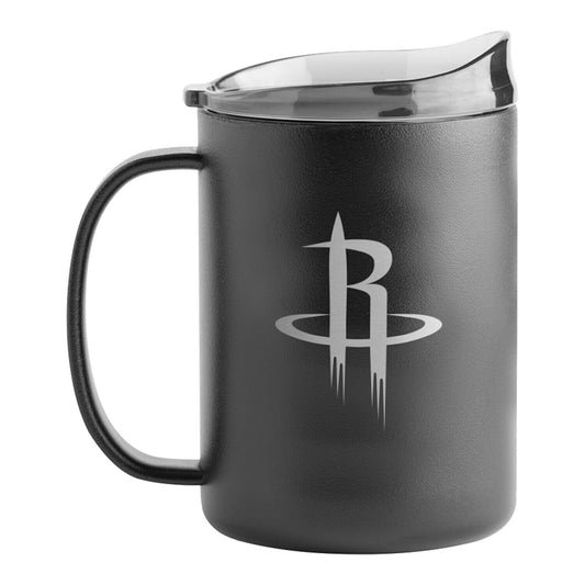 Houston Rockets 15oz. Powder Coated Mug  Insulated  %100 Stainless Steel  Hot&Co