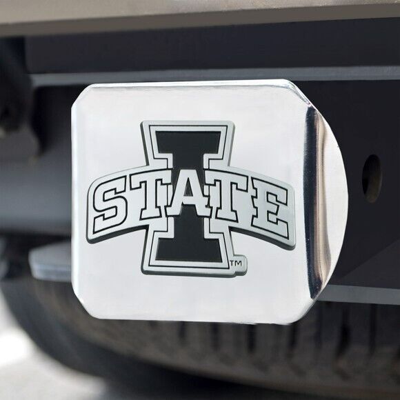 Iowa State Cyclones Hitch Cover - Heavy Duty Chrome  - 3.4" x 4"