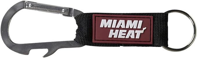 Miami Heat Carabiner Keychains Keyrings with Bottle Opener