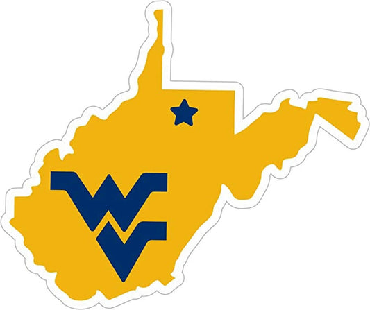 West Virginia Mountaineers 11" Magnet Outdoor Rated Vinyl Auto Fridge