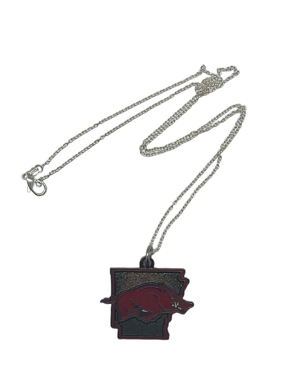 XL Arkansas Razorbacks Team Necklaces - State Design - 2 Inches Pendant