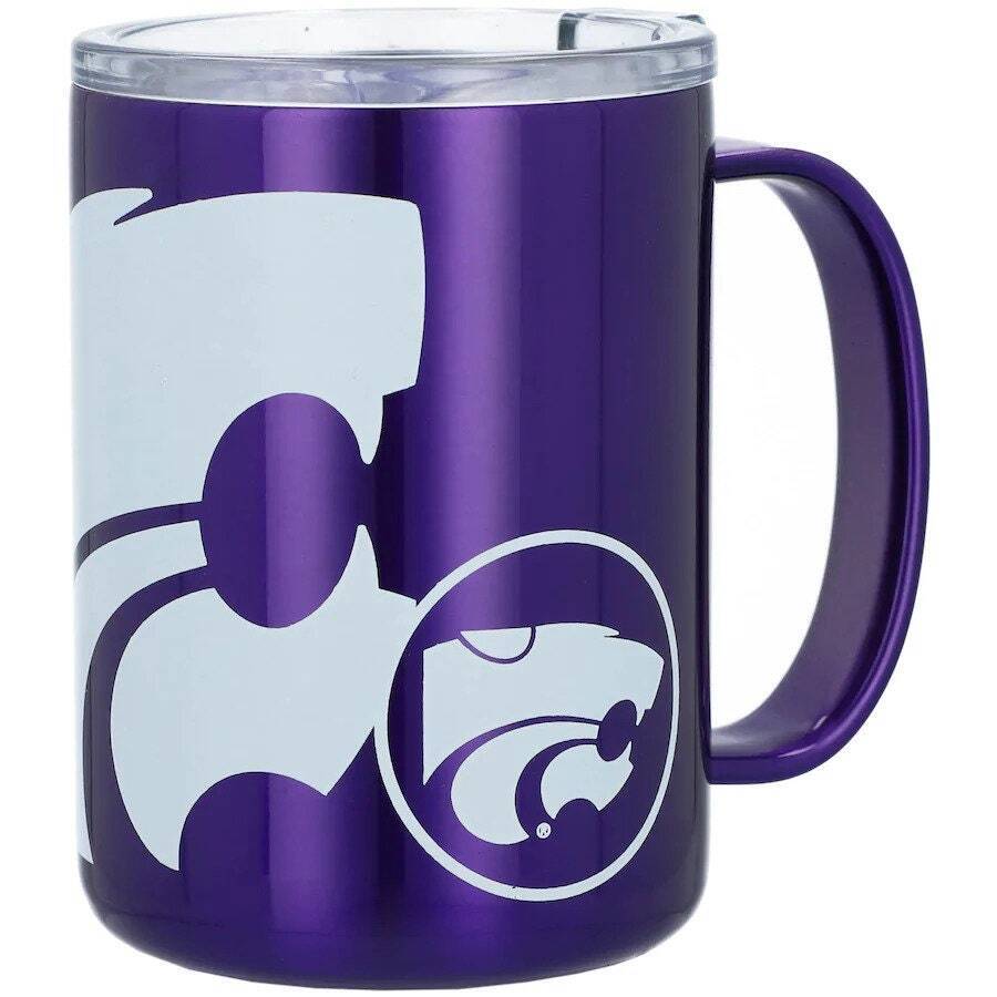 Kansas State Wildcats 15oz Hype Ultra Mug Tumbler  Insulated  Stainless Steel  H