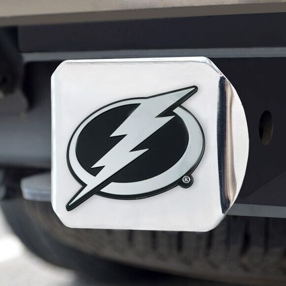 Tampa Bay Lightning Hitch Cover - Heavy Duty Chrome  - 3.4" x 4"