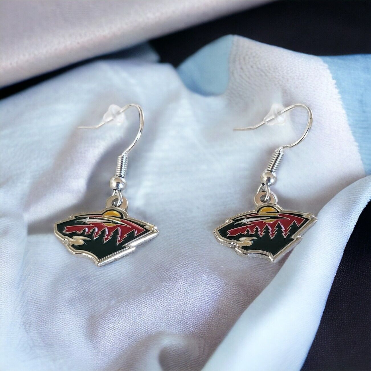 MINNESOTA WILD DANGLER EARRINGS