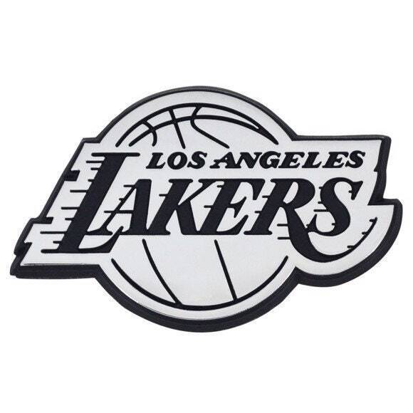 LOS ANGELES LAKERS - CHROME AUTO EMBLEM - 3" X 3"