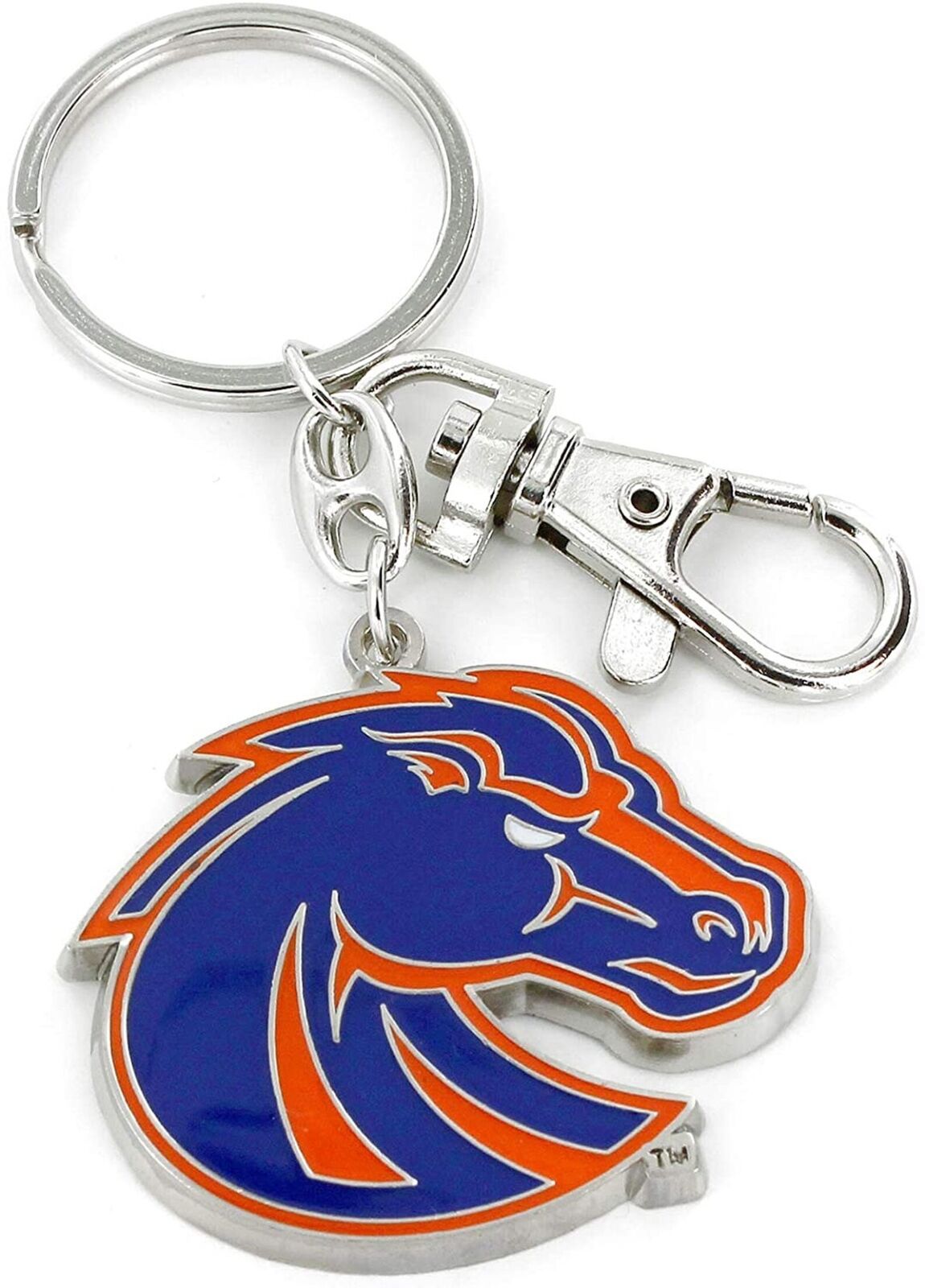 Boise State Broncos Heavyweight Metal Keychain Keyrings