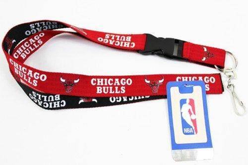 Chicago Bulls Two Tone Lanyard Keychains