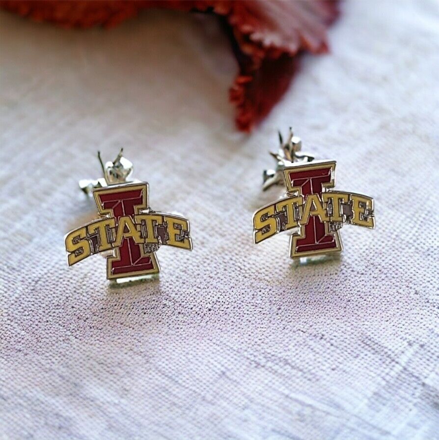 IOWA STATE CYCLONES POST STUD EARRINGS