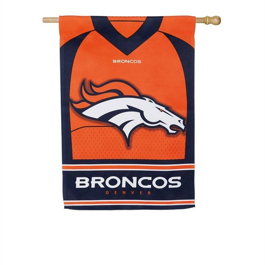 Denver Broncos Double Sided Suede Team Flags 28"X44"