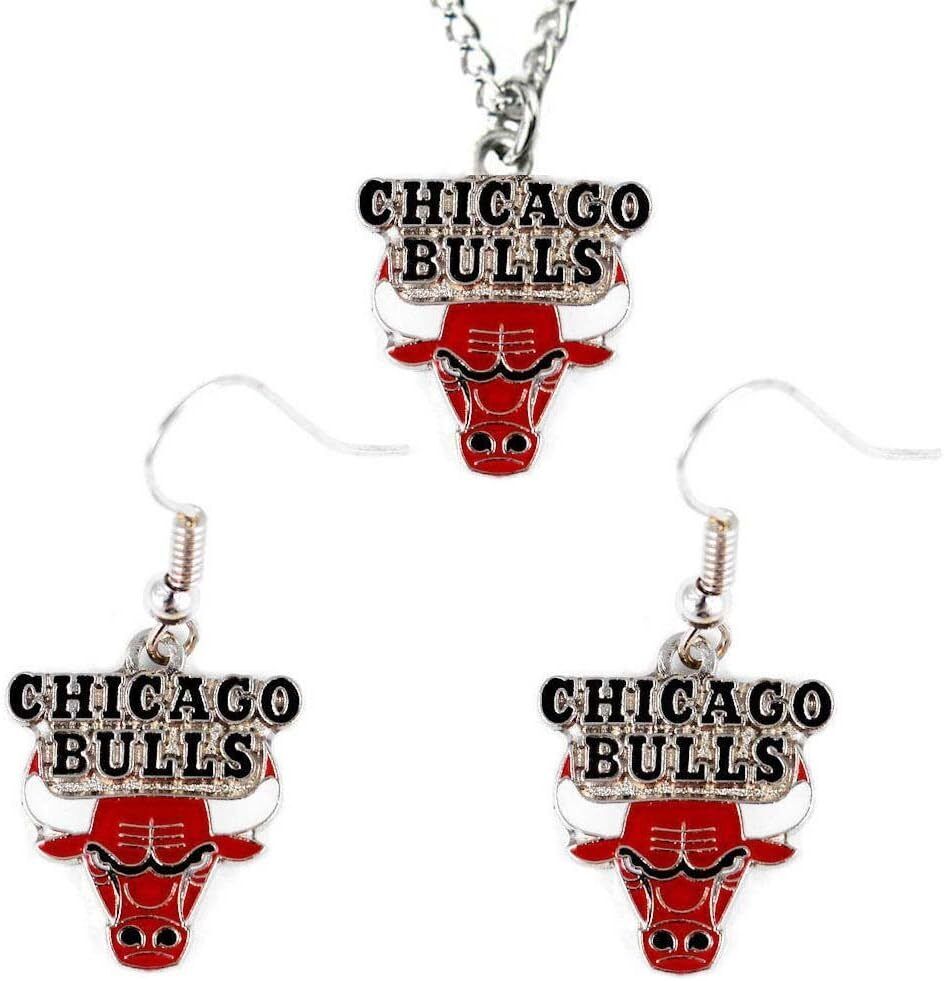 NBA Licensed Necklace & Dangler Earrings Set - Pick Your Team